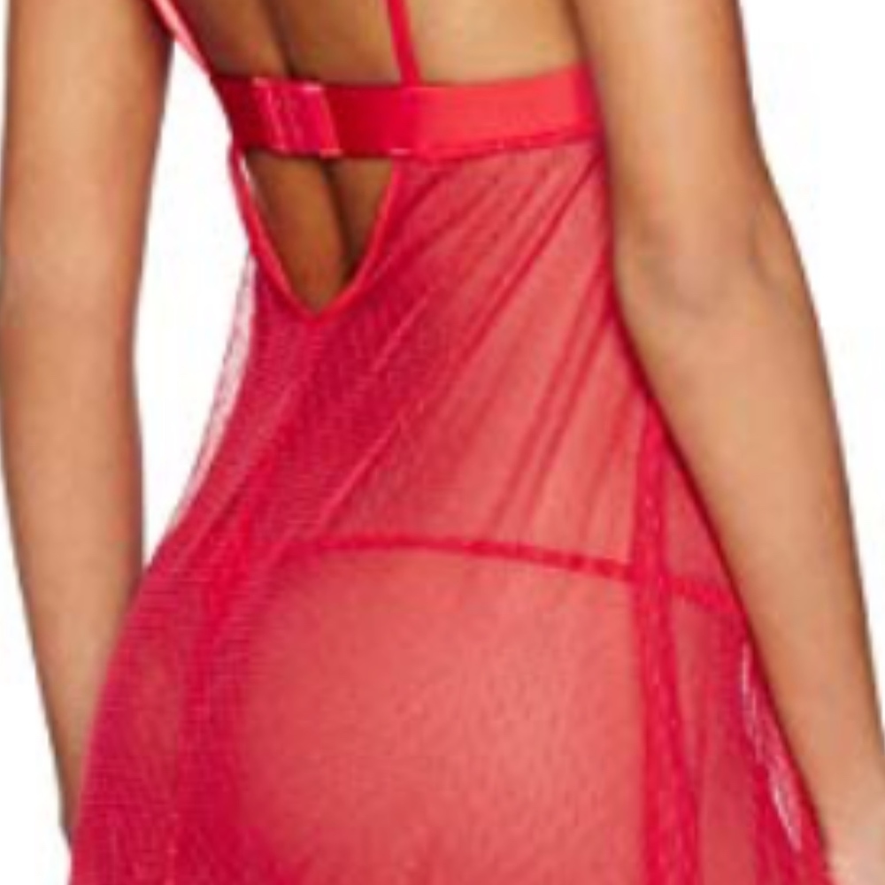 Kirara Point D'esprit Chemise And G-String [Nwot] - image 4